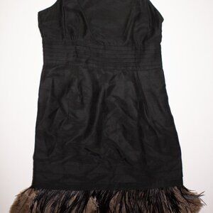 Juicy Couture Vintage Feather Lined Mini Dress